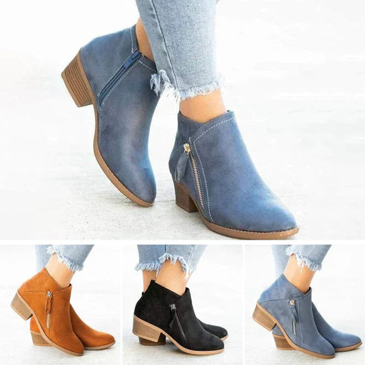 Nuvia™ Orthopedic Suede Boots for Women – All-Day Comfort & Style