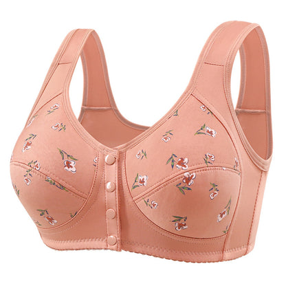 Flor - Sutiã confortável e prático com botões frontais