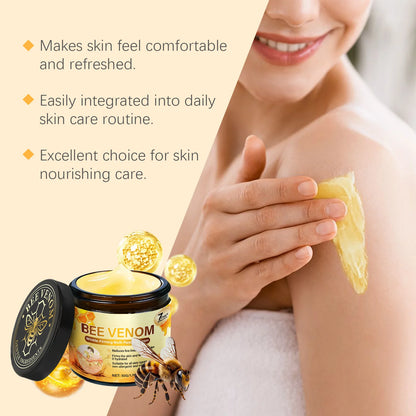 Creme firmador de veneno de abelha para flacidez da pele, removedor anti-rugas, reduz linhas finas, hidratante, creme multiuso de venenos de abelha